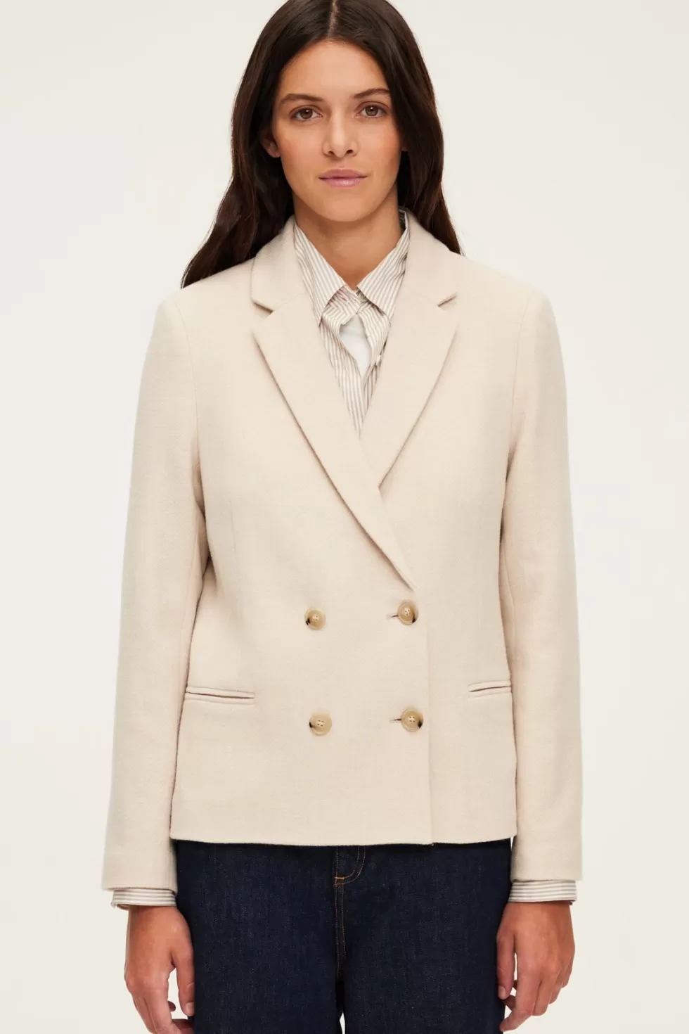 Pablo Vestes | Le Costume | Blazer croisé écru - MAGALIE