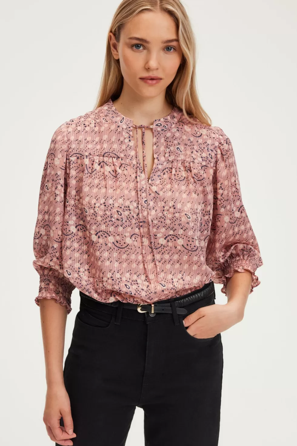 Pablo Chemises & Blouses | Shopping De Noël | Blouse en mousseline fleurie - BELPHERA