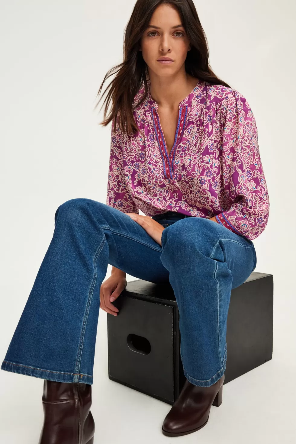 Pablo Chemises & Blouses | Blouse fluide imprimée – BERNADINE