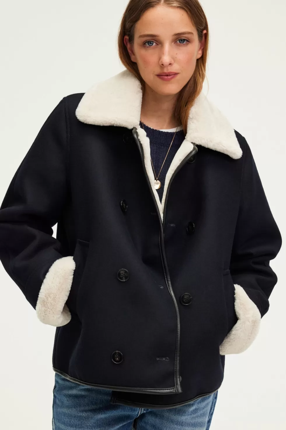 Pablo Manteaux | Blouson à fausse fourrure - LEANDRA