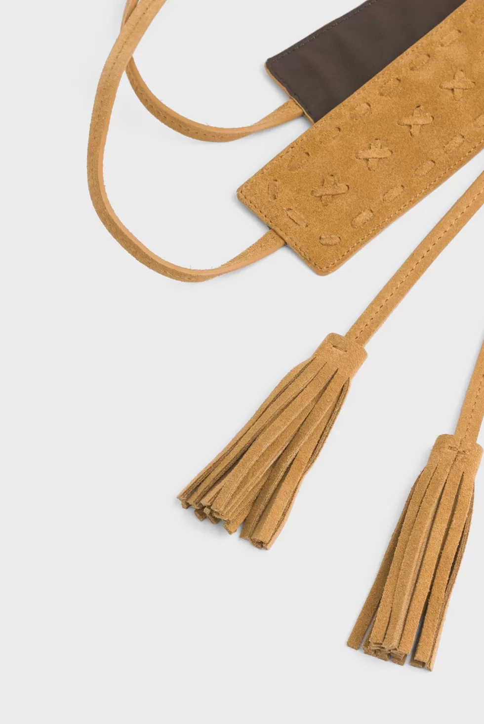 Pablo Accessoires | Ceintures | Ceinture corset en velours à nouer avec tressage décoratif - IRINA