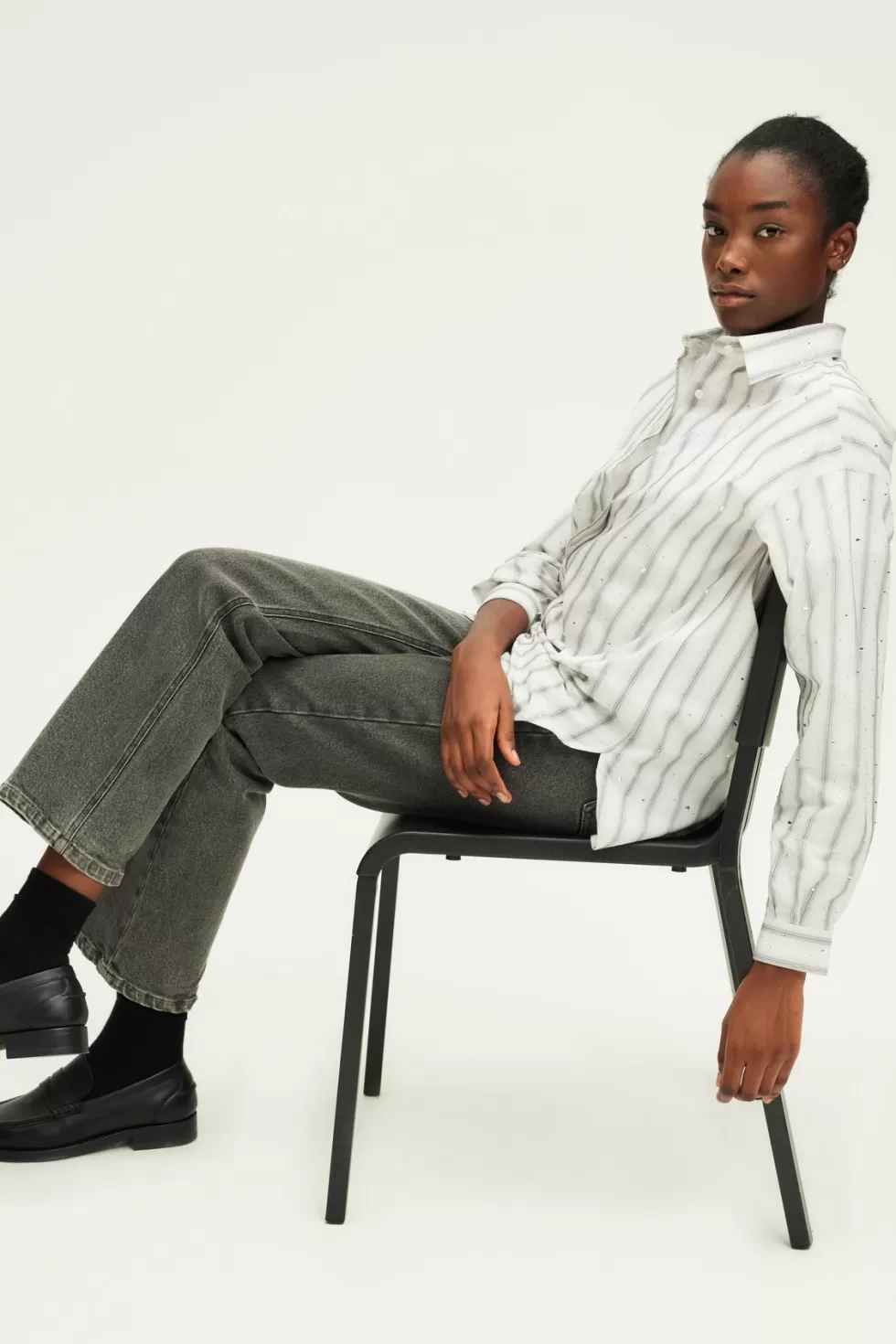 Pablo Chemises & Blouses | Chemise à rayures et strass - BENOITE