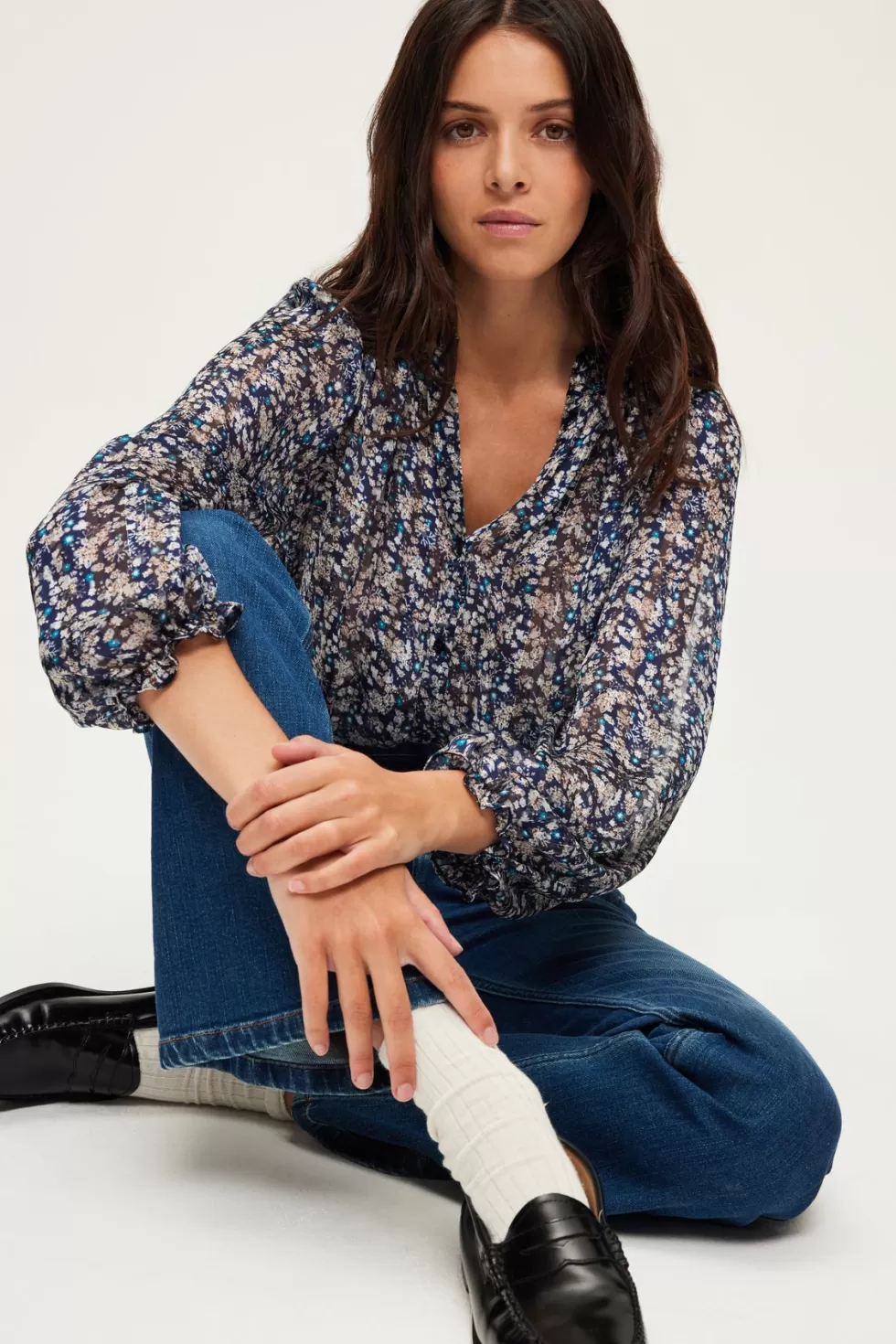 Pablo Chemises & Blouses | Chemise en mousseline fleurie - BELODIE