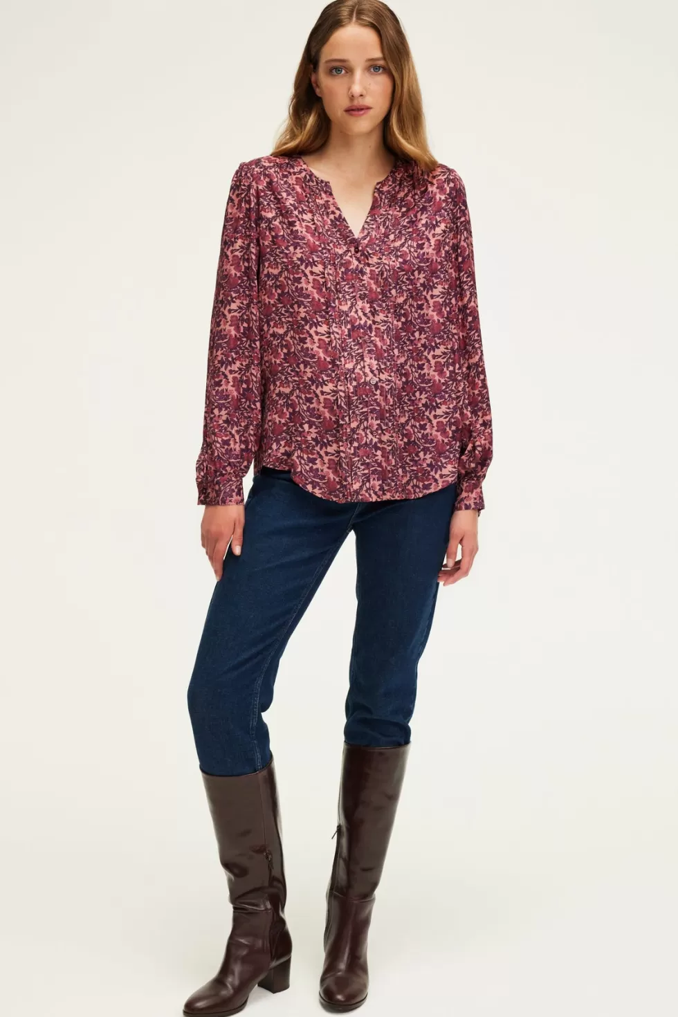 Pablo Chemises & Blouses | Chemise jacquard à fleurs - BELISSANDE