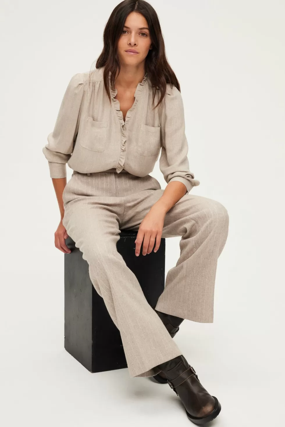 Pablo Chemises & Blouses | Le Costume | Chemise lurex à volants - BERWYN