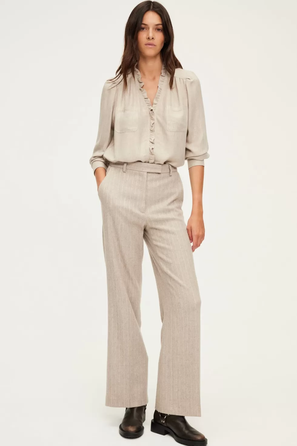 Pablo Chemises & Blouses | Le Costume | Chemise lurex à volants - BERWYN