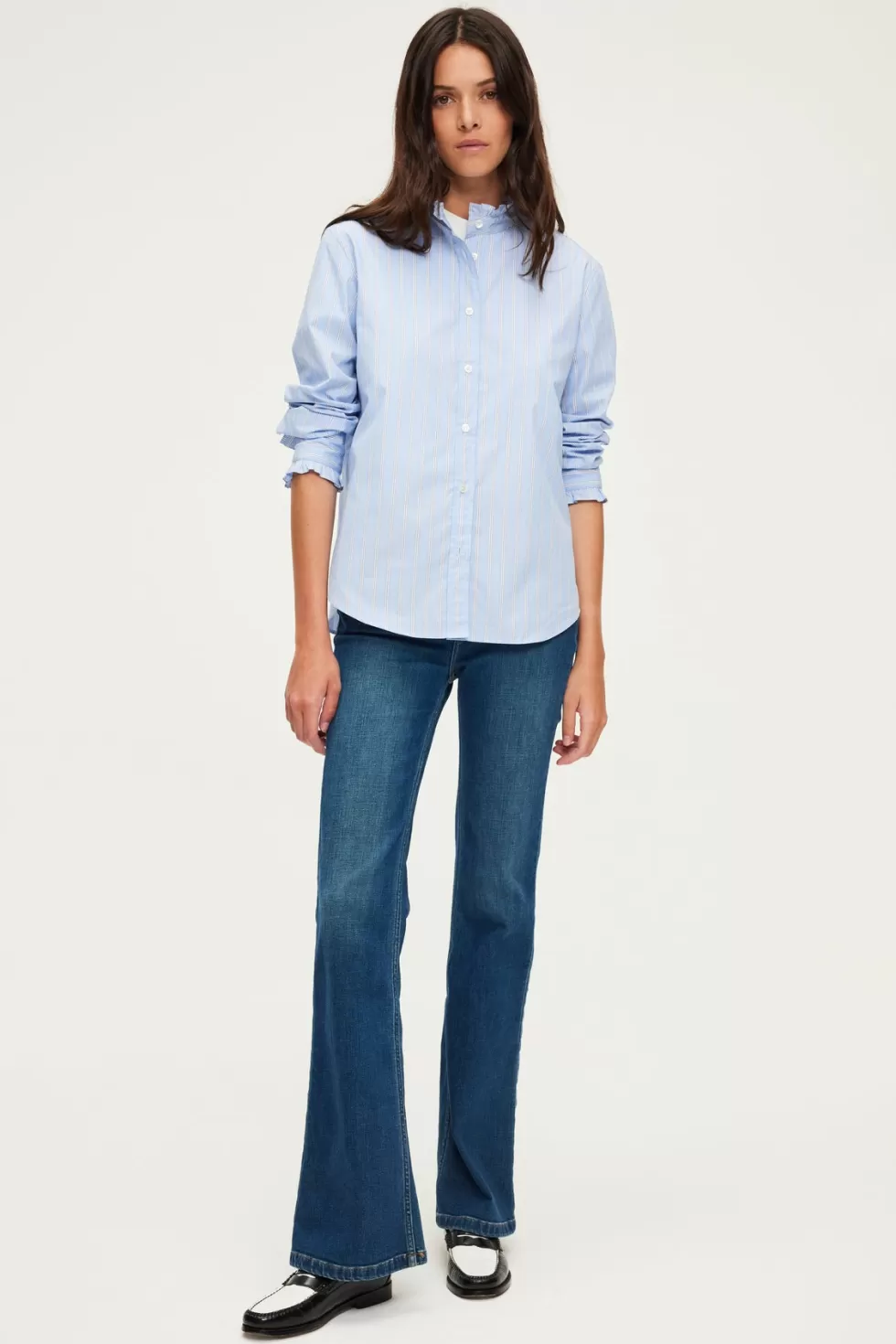 Pablo Chemises & Blouses | Chemise rayée à col montant - BAIDY