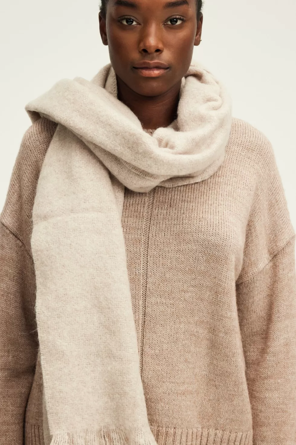 Pablo Écharpes & Étoles | Accessoires | Echarpe unie en mohair mélangé - DELILA