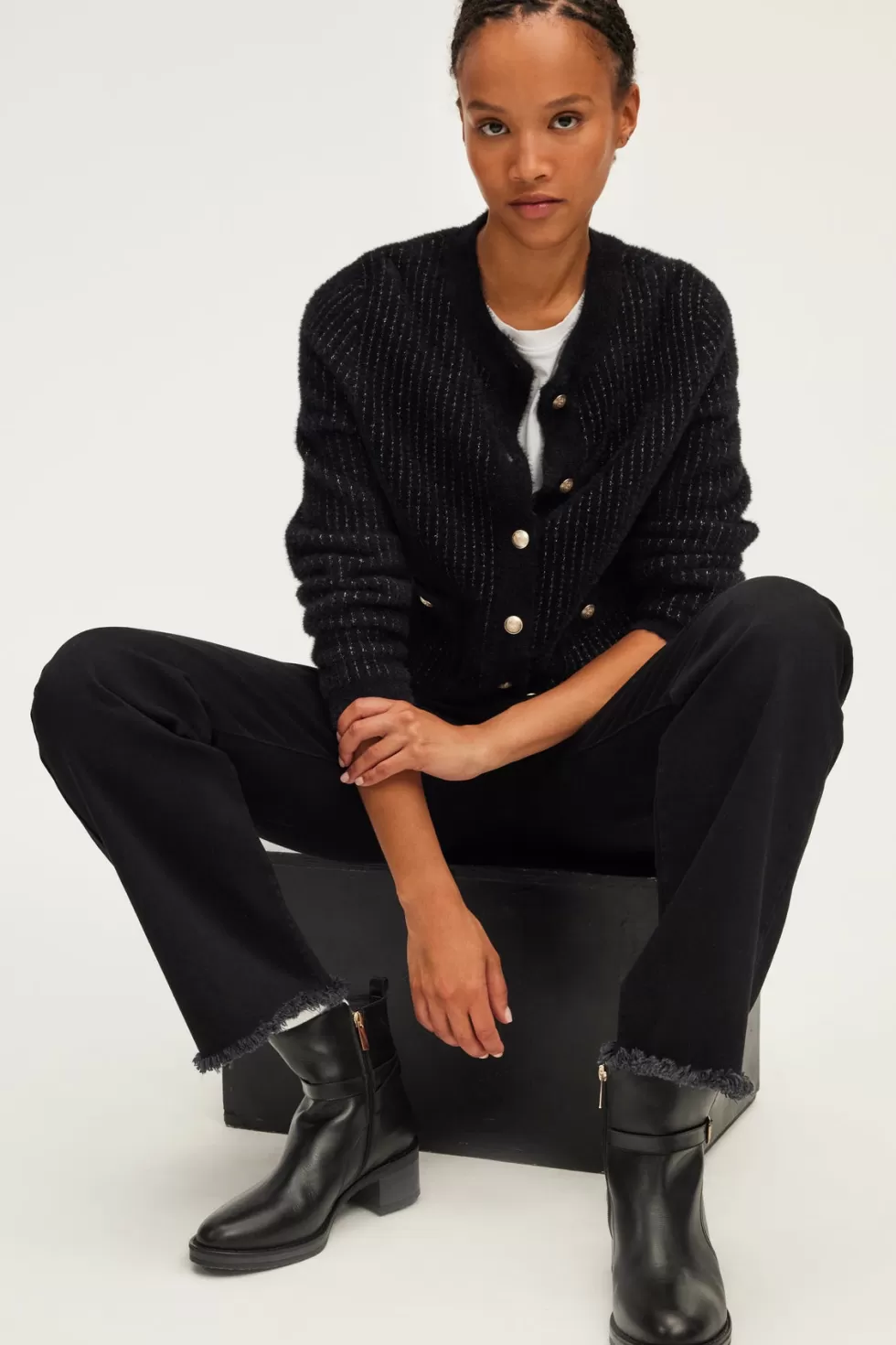 Pablo Maille | Party | Gilet chenille et lurex - JACINTHA