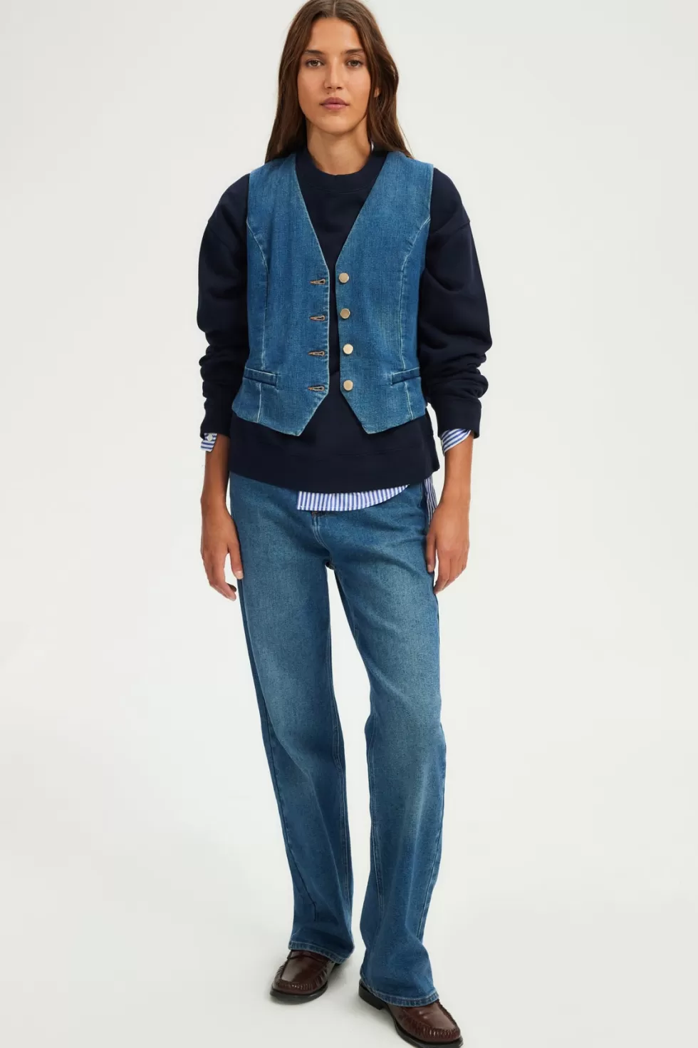 Pablo Vestes | Gilet sans manches en denim - BELLAMY