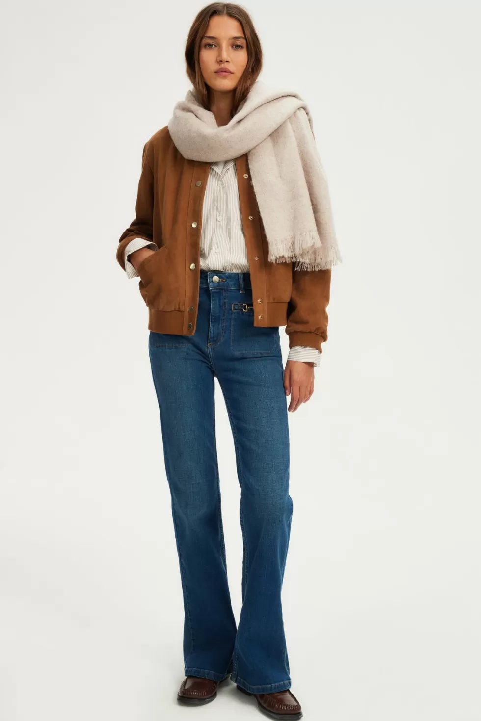 Pablo Pantalons & Jeans | Jean flare brut à boucles - CLAUDETTE