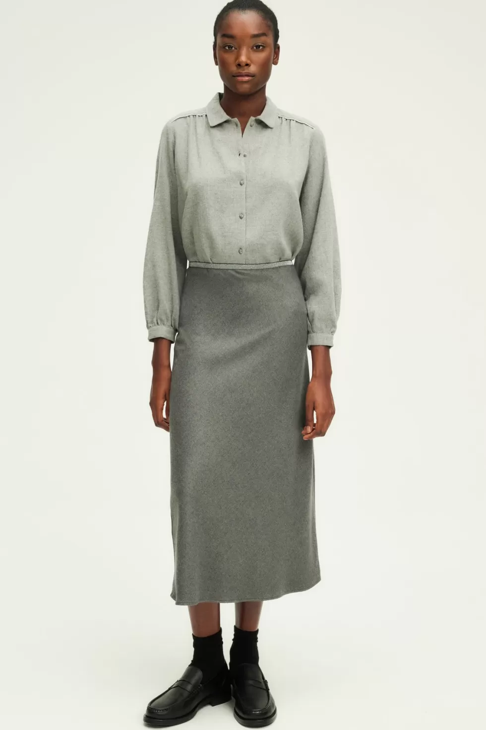 Pablo Jupes | Jupe midi en flanelle - COPELIA