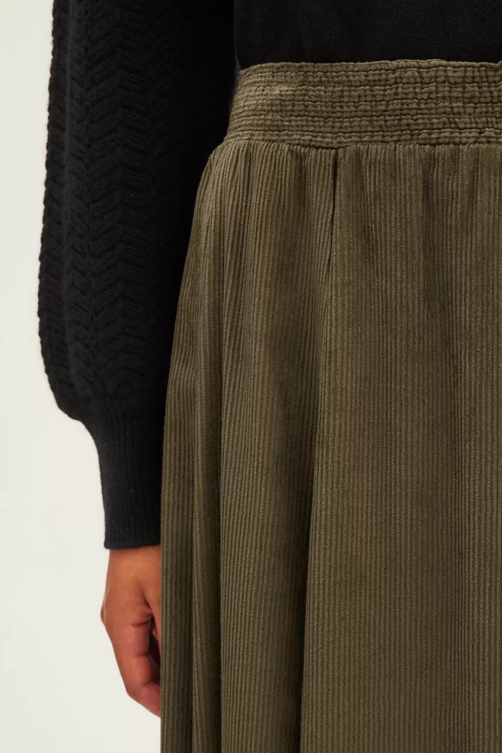 Pablo Party | Jupes | Jupe midi en velours fluide - CEPHISE