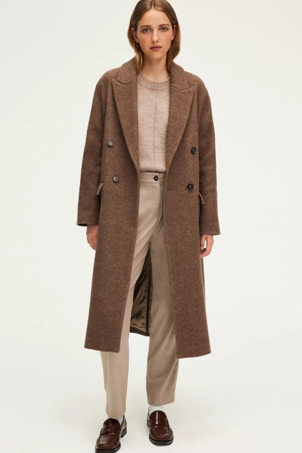 Pablo Manteaux | Manteau long à chevrons - LINE