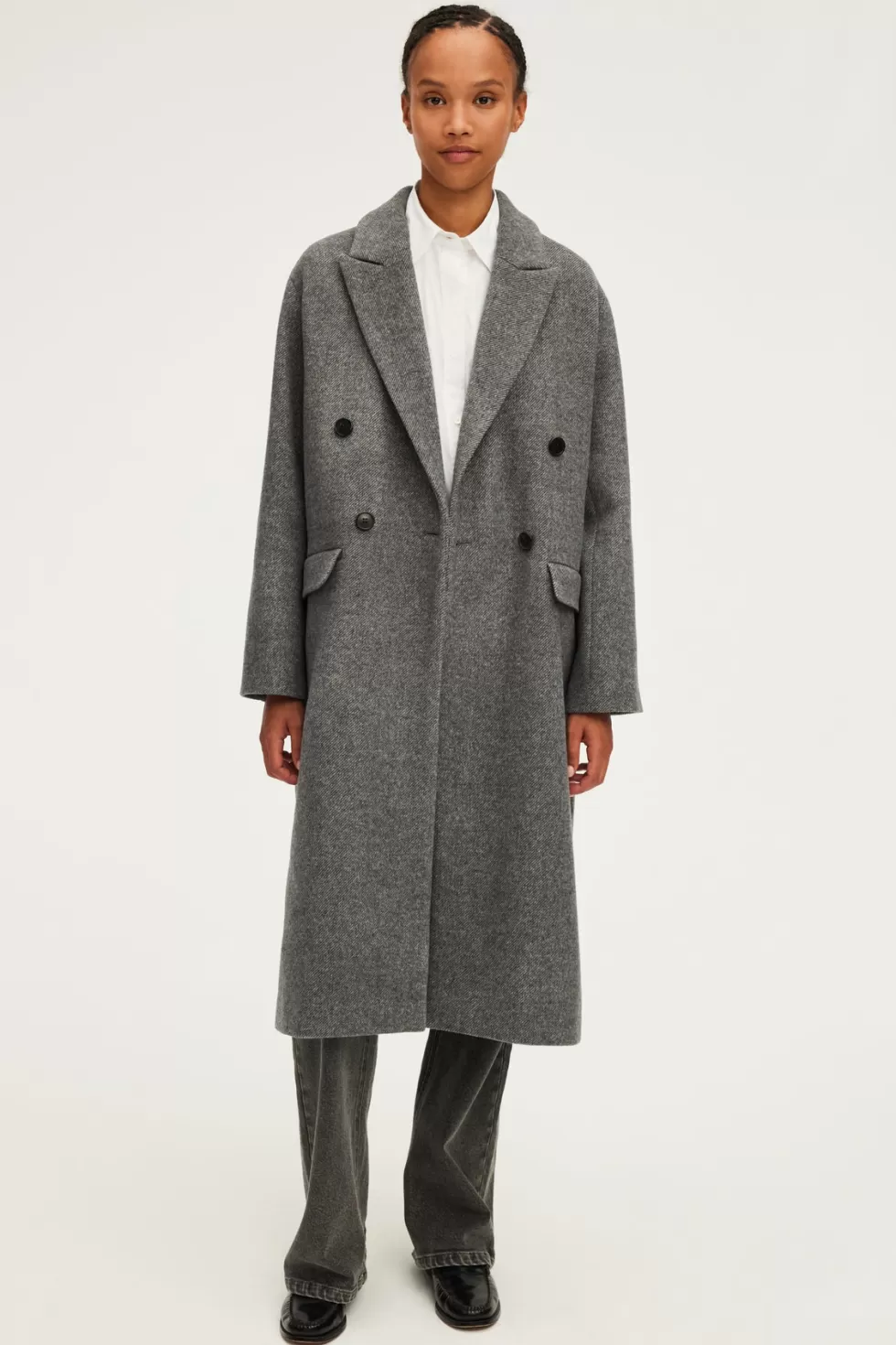 Pablo Manteaux | Manteau long à chevrons - LINE