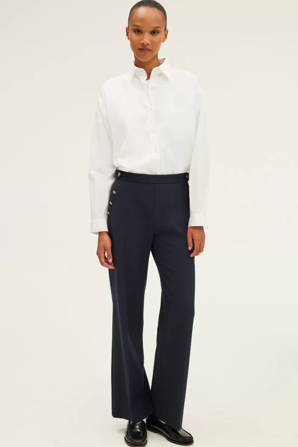 Pablo Pantalons & Jeans | Le Costume | Pantalon large à pont - NELCIE