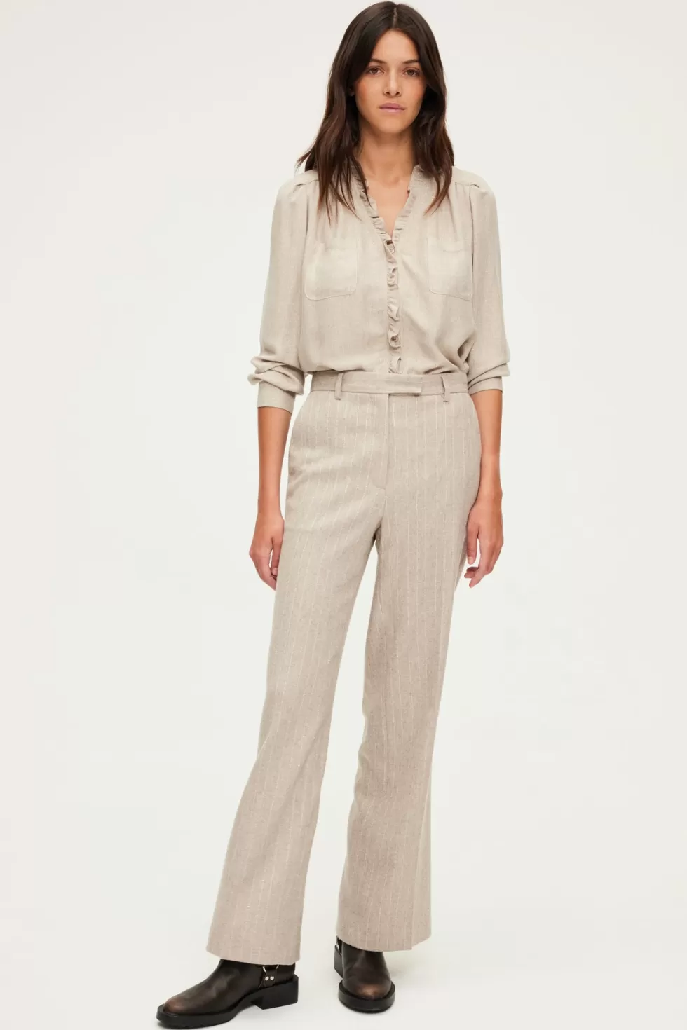 Pablo Pantalons & Jeans | Le Costume | Pantalon large à rayures et sequins - NAYLA