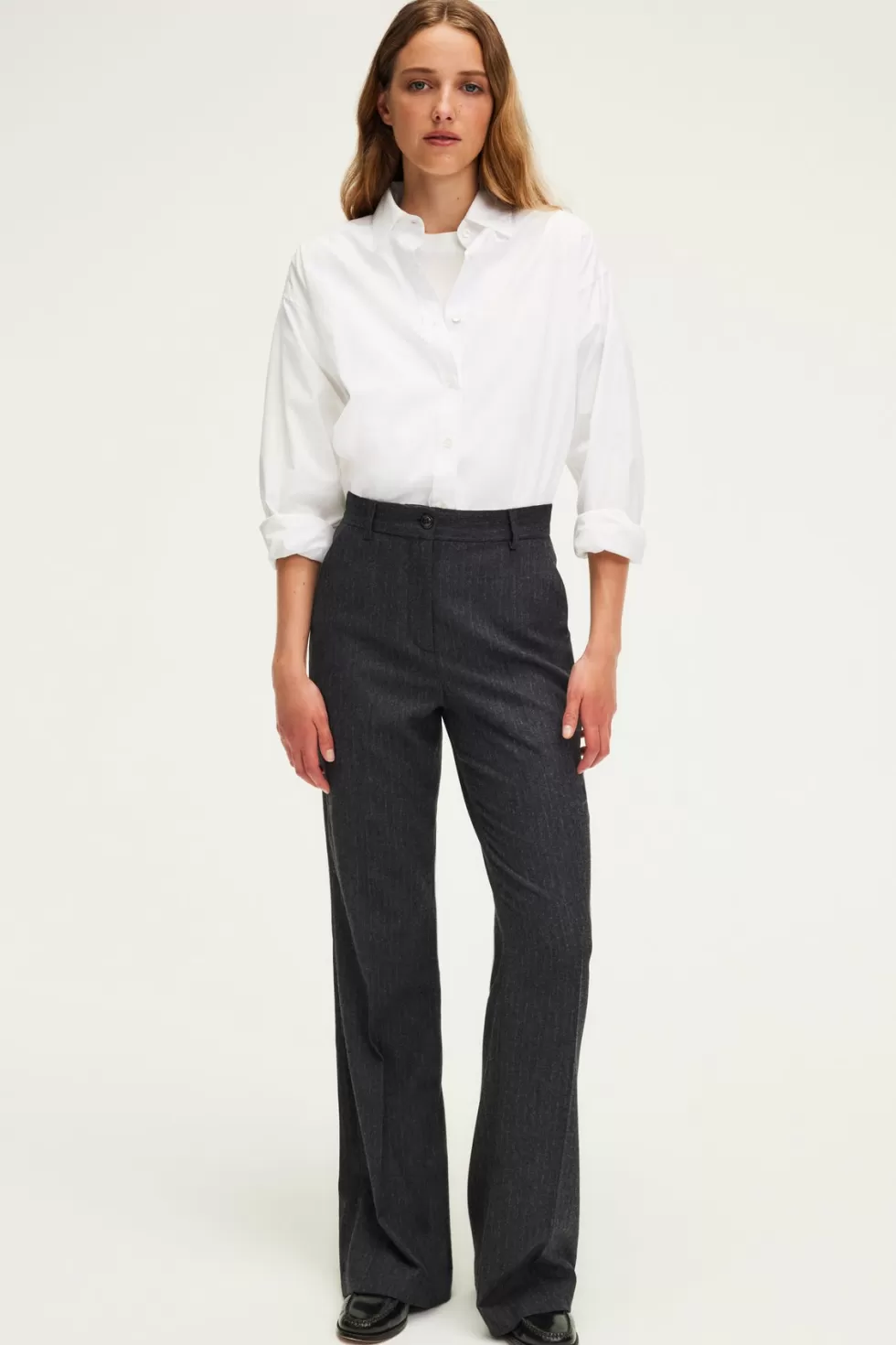 Pablo Pantalons & Jeans | Pantalon large en flanelle rayée - NATAELLE
