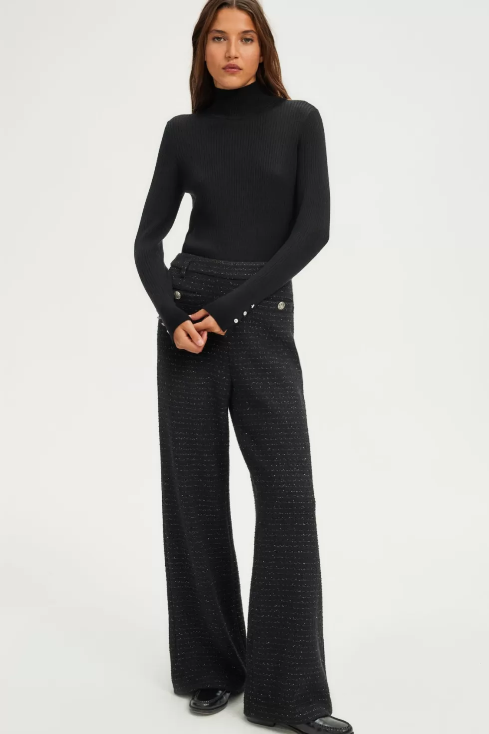 Pablo Pantalons & Jeans | Le Costume | Pantalon large en tweed et lurex - NARELLE