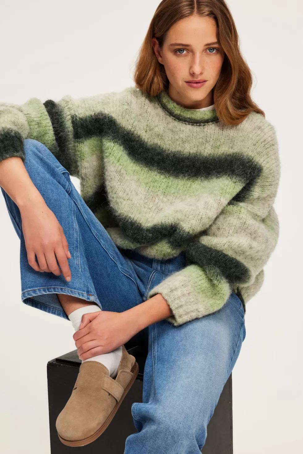 Pablo Maille | Shopping De Noël | Pull épais oversize à rayures - JOYA