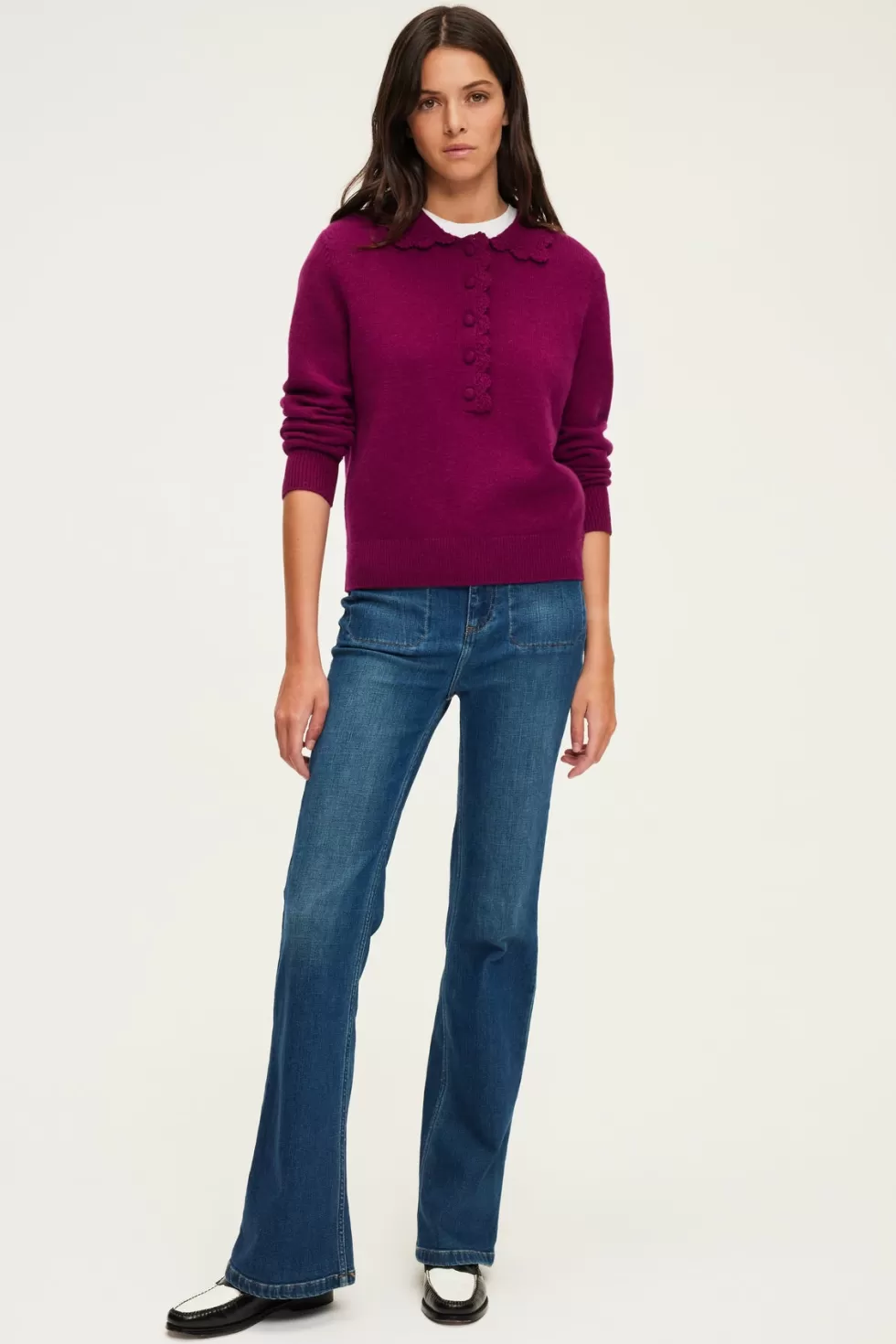 Pablo Maille | Pull polo en laine - JANIRA