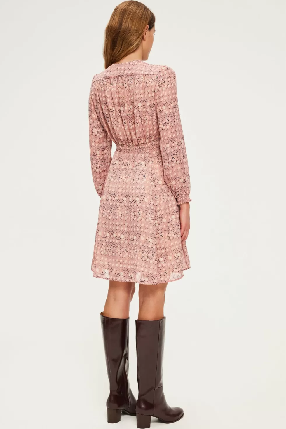 Pablo Robes | Robe courte à fleurs et lurex - SOLINE