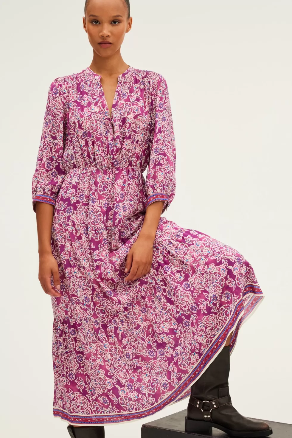 Pablo Robes | Robe longue et fluide à fleurs - STEPHANN