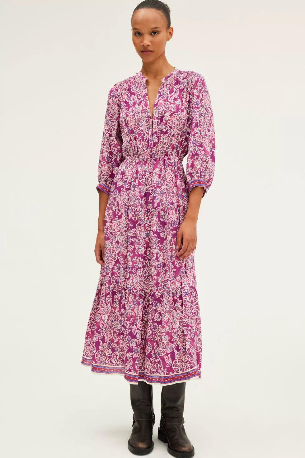 Pablo Robes | Robe longue et fluide à fleurs - STEPHANN