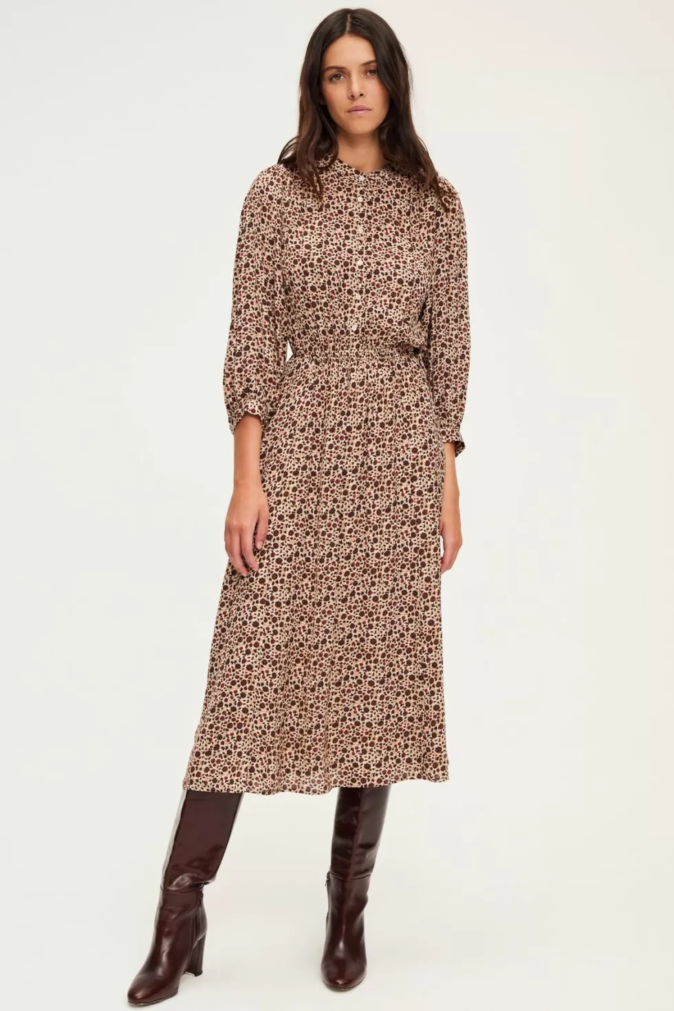 Pablo Robes | Robe midi à fleurs - SOIZIC
