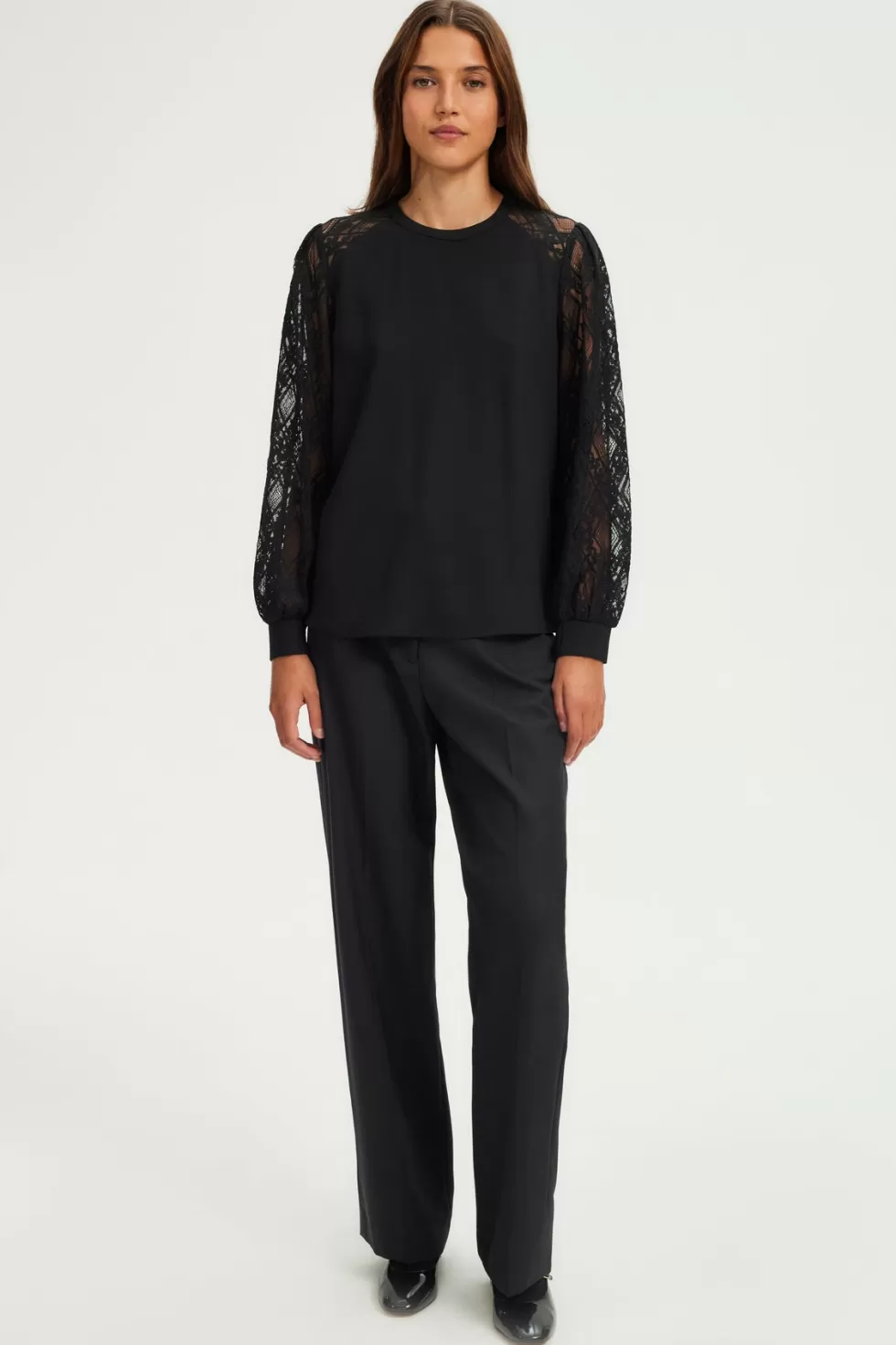 Pablo Chemises & Blouses | Party | Top aux manches en dentelle - BRELLE