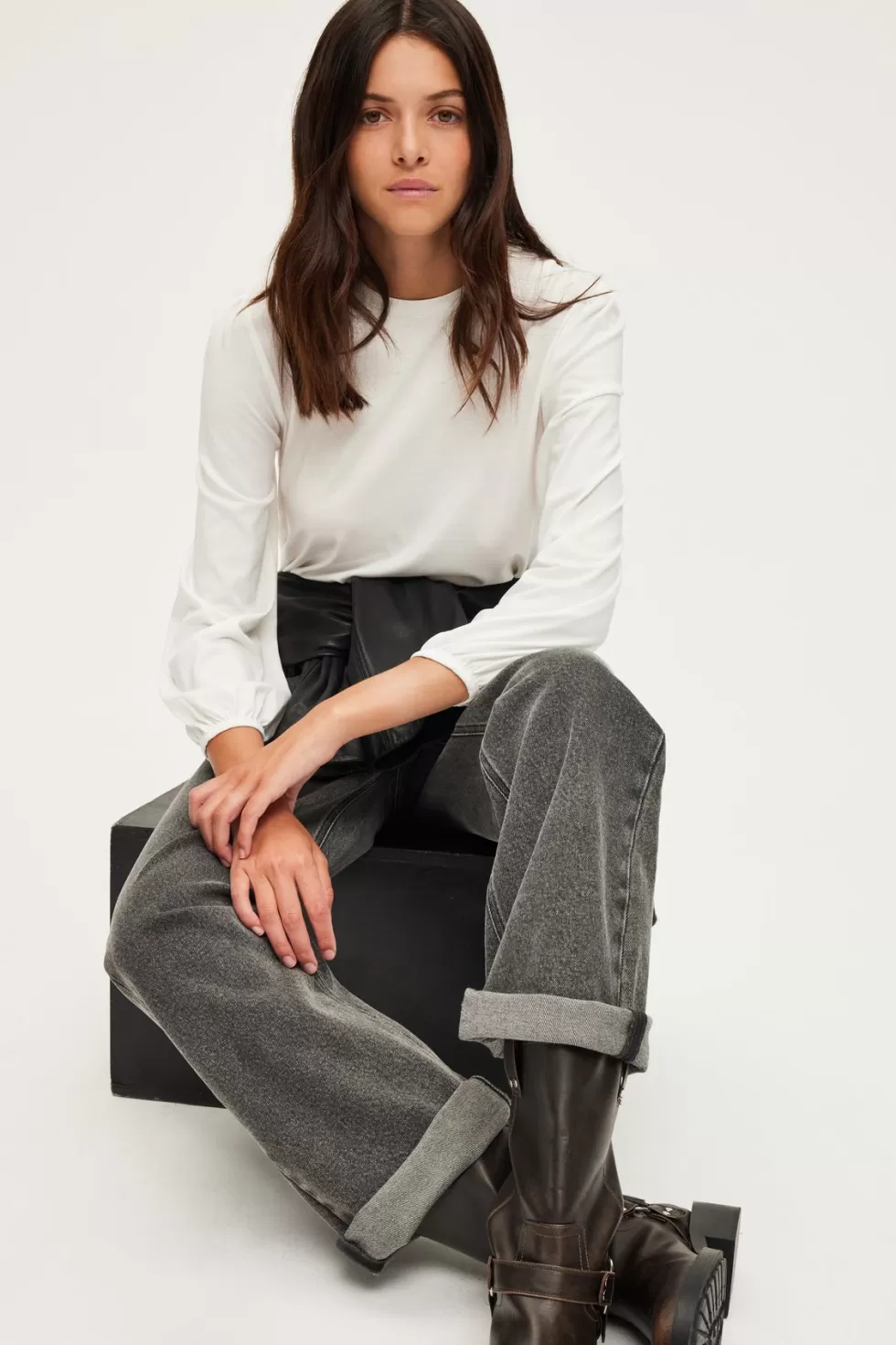 Pablo Tops & T-Shirts | T-shirt manches longues en coton mélangé - AZLIS