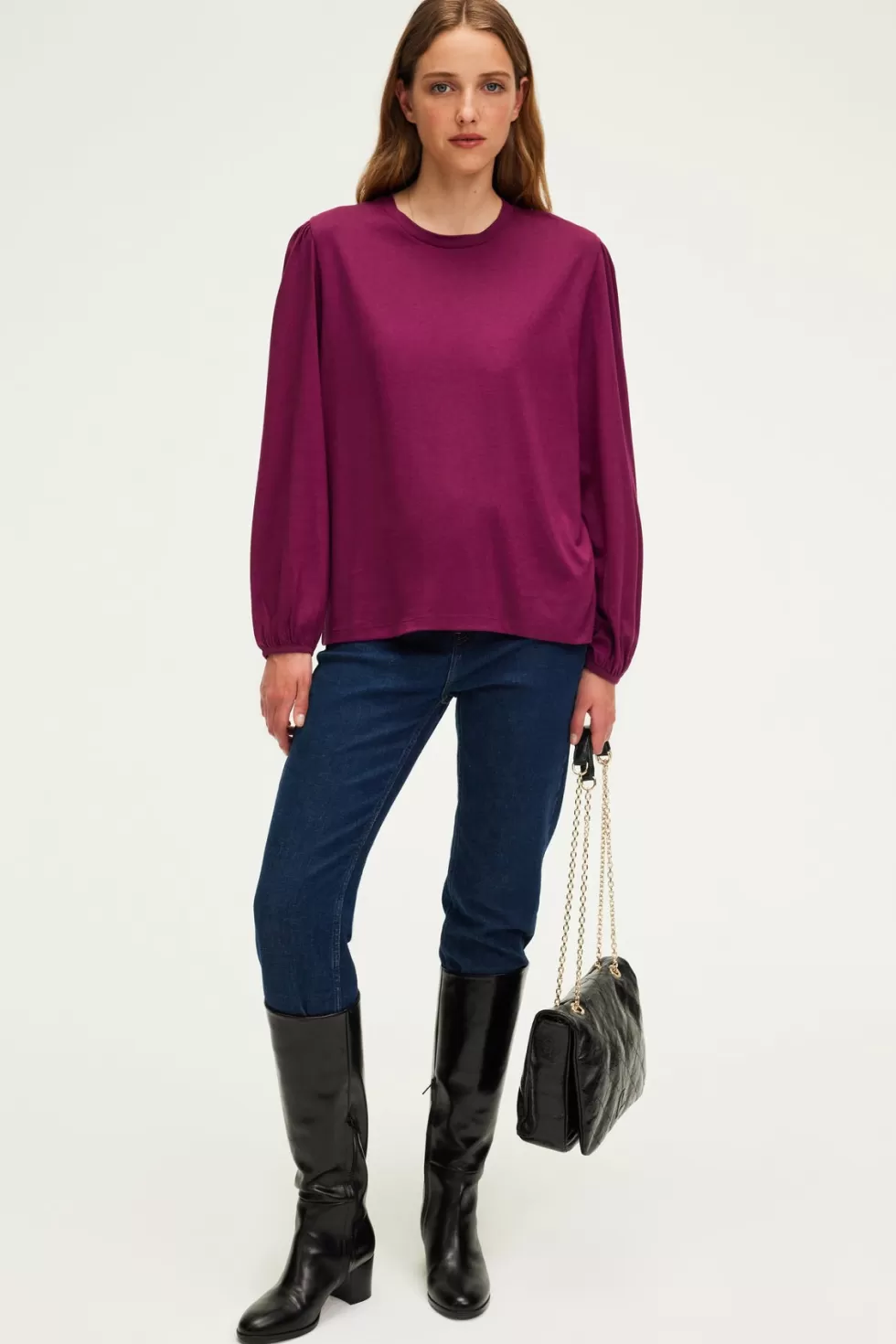 Pablo Tops & T-Shirts | T-shirt manches longues en coton mélangé - AZLIS