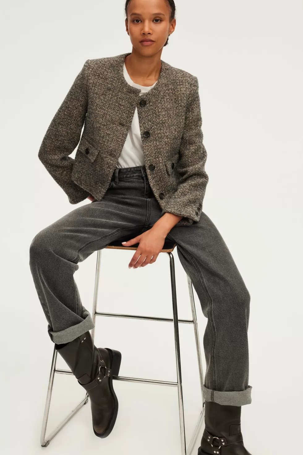 Pablo Vestes | Party | Veste courte tweed et lurex - MARJANE