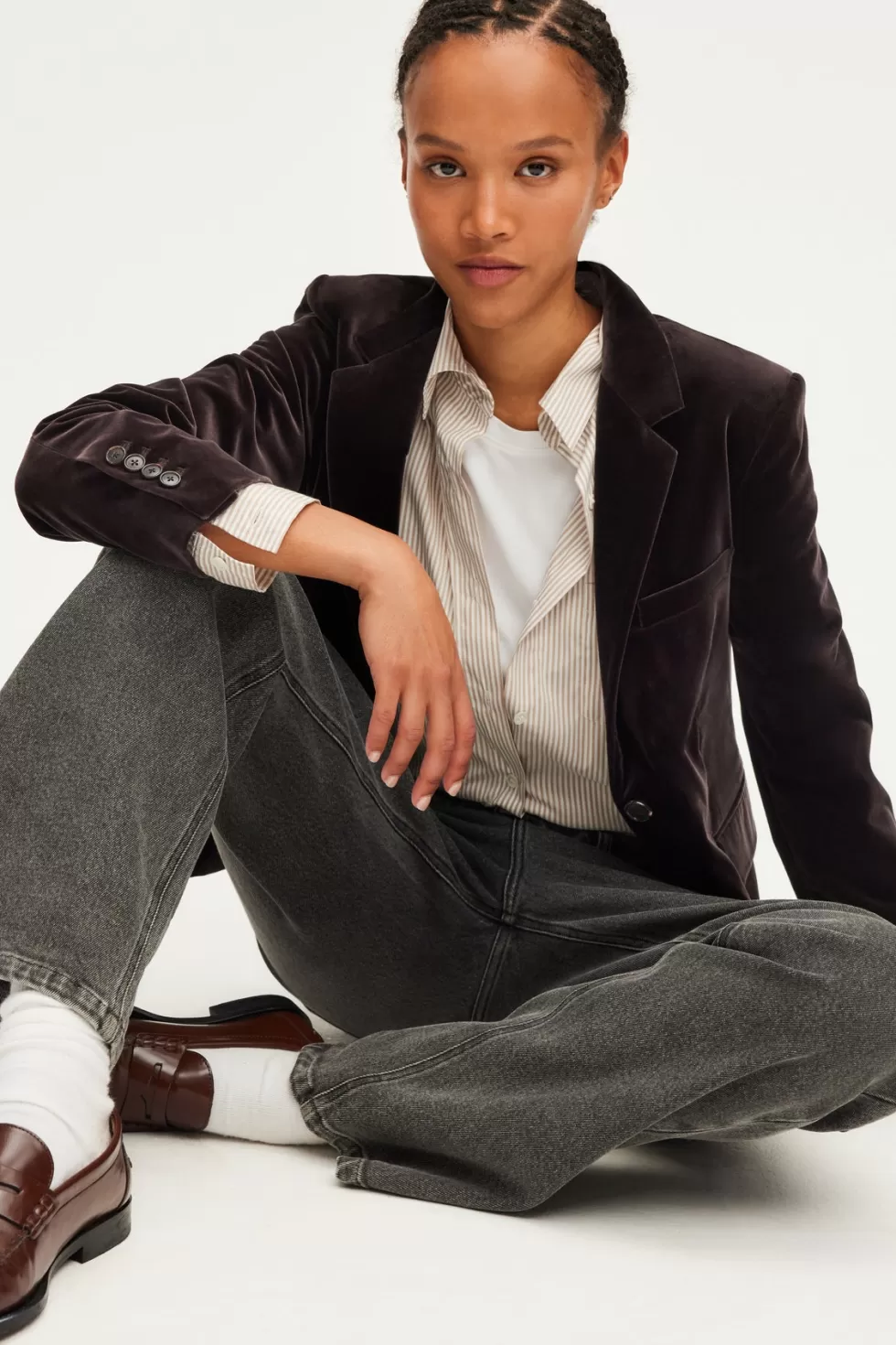 Pablo Vestes | Veste en velours marron - MEGANE
